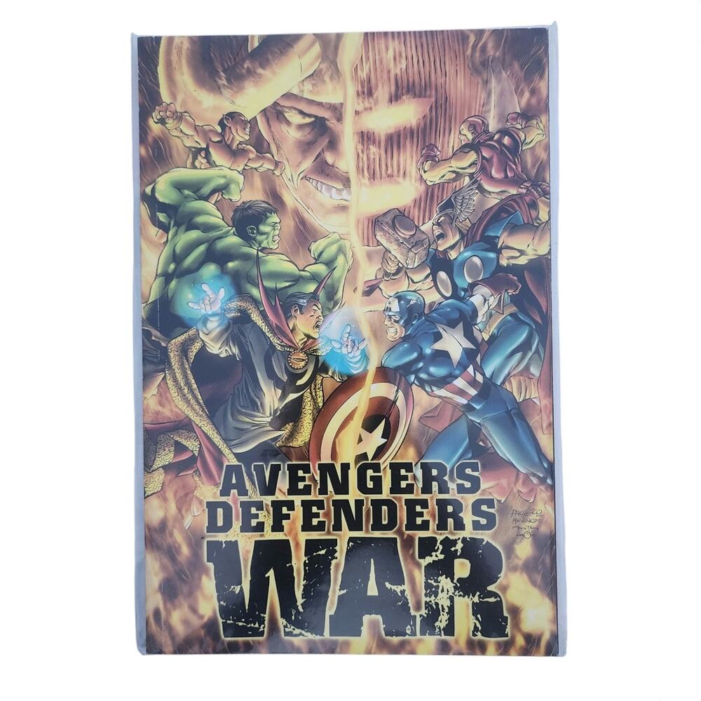 Avengers Defenders War Marvel Comics Graphic Novel TPB Feat. Hulk Thor Iron Man